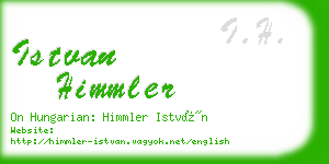 istvan himmler business card
